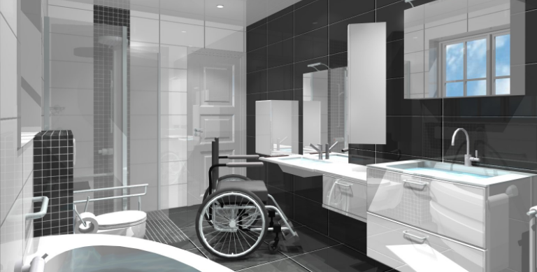 accessibilité salle d'eau pour handicapés bordeaux